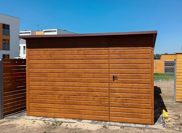 Garaż blaszany z montażem